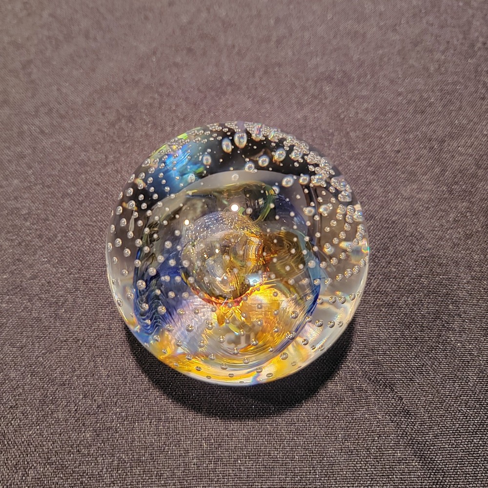 Caithness Reflections 1992 Controlled Bubbles Paperweight Scotland Collectors - Picture 6 of 10